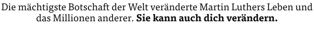 Luther ist tot – die Botschaft lebt